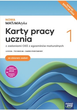 Nowa matematyka 1. Karty pracy. Zakres podstawowy. Edycja 2024