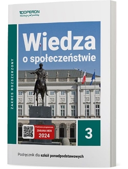 Podręcznik Wiedza o społeczeństwie 3. Zakres rozszerzony. Liceum i technikum