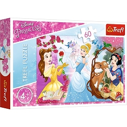 Puzzle. Księżniczki Disneya. Zaproszenie na bal. 60 elementów