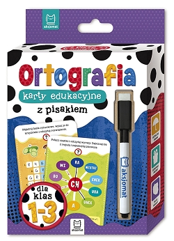 Ortografia. Karty edukacyjne z pisakiem dla klas 1-3